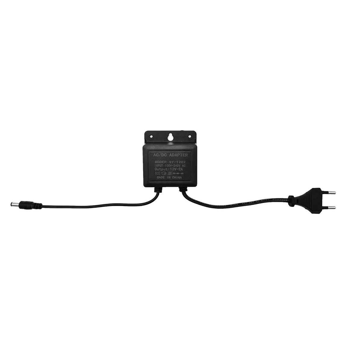 2pcs DC12V 2A EU Plug Power Adapter Waterproof Black For CCTV Security Surveillance AHD Camera Charger NVR DVR Input AC100V-240V