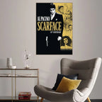 America Film Scarface Thriller Poster Home Room Decor Livingroom Bedroom Aesthetic Art Wall Painting Stickers