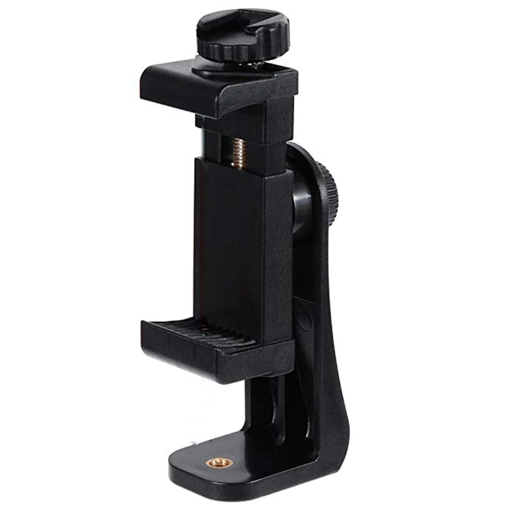 Photo Vlog Filming Accessories Portable Tripod Mount Cell Phone Clip For All Smartphones And Tripods Office Desk Live Broadcast