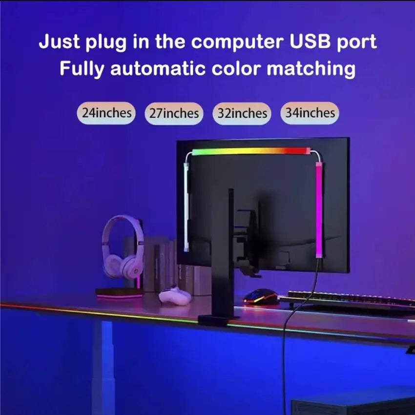 USB LED Strip Lights for PC Monitor | Music Sync, App Control, Gaming Atmosphere
