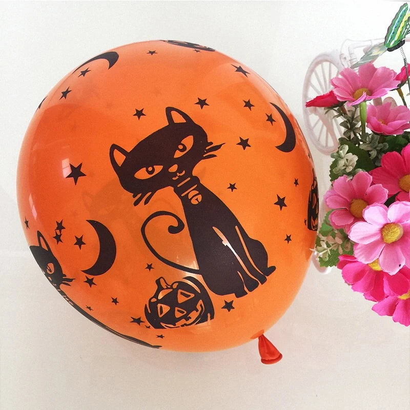 Halloween Decoration Balloon Ghost Pumpkin Skeleton Ghost Bar Party Decor Balloon Decoration 12 inch Latex Balloon