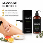 Anti-cellulite Body Massage Oil Natural Plant Essential OilRelaxing Soothing Moisturizing Skin Care Lightweight Non Greasy 240ml