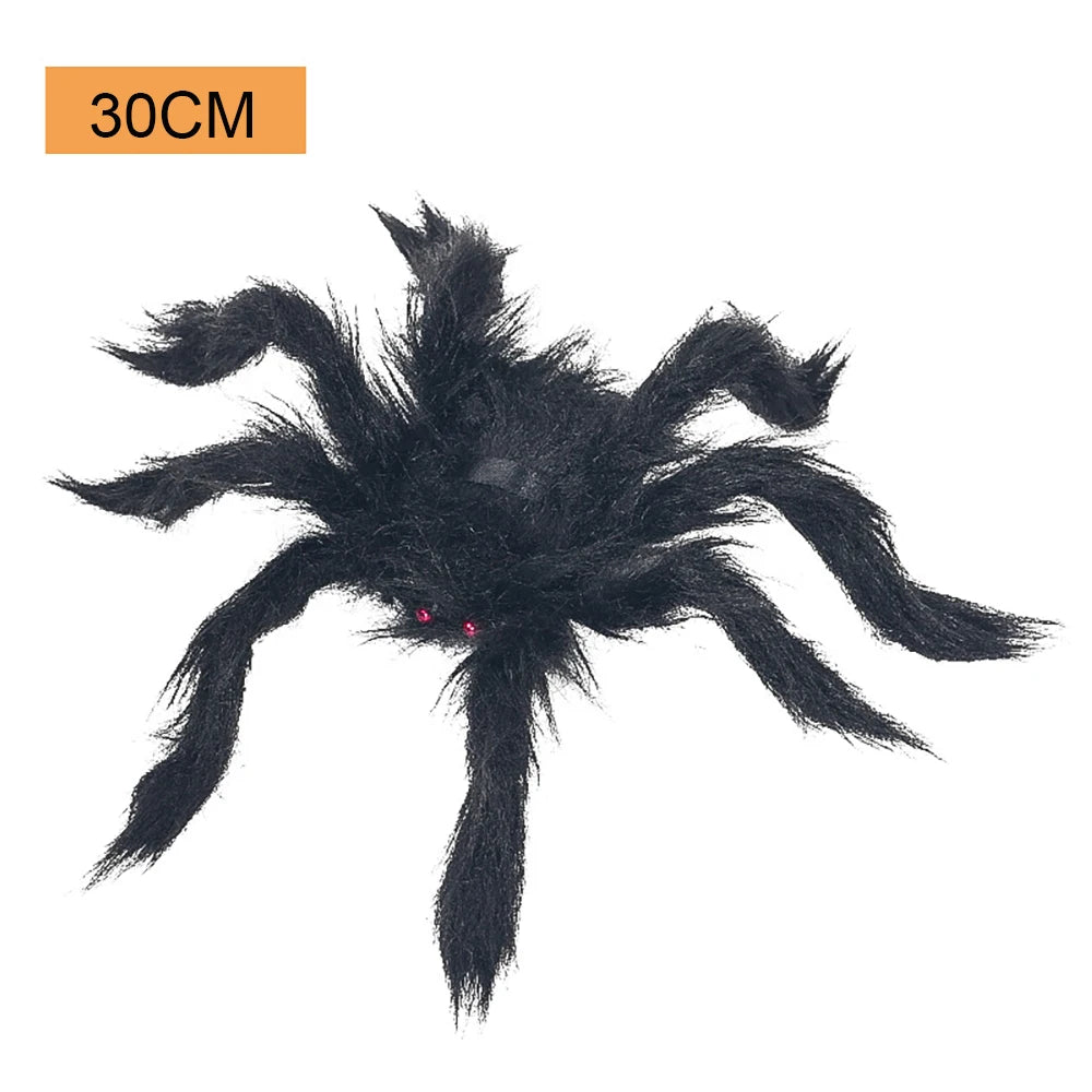 Large Black Spider for Halloween, Giant Spider Decoration, Professional Accessories, for Outdoor Yard, Scary Decoration