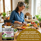 Liver Cleanse Detox & Repair - with Artichoke, Dandelion, Liver & Kidney Health, Liver Cleanse, Detox & Repair