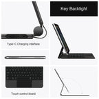 Magic Keyboard for iPad Pro 11 13 M5 Case for iPad Air 11 13 Inch M4 2026 M3 M2 Funda iPad 10th Gen 11th A16 Air 5 4 Smart Cover