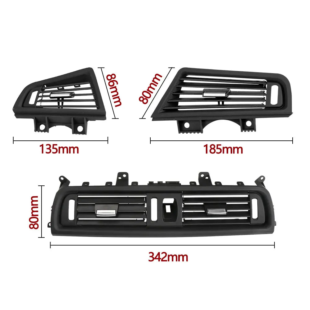 LHD RHD Car Front Rear Air Conditioning Chromed AC Vent Grille Outlet Cover Panel For BMW 5 Series F10 F11 F18 520i 523i 525i