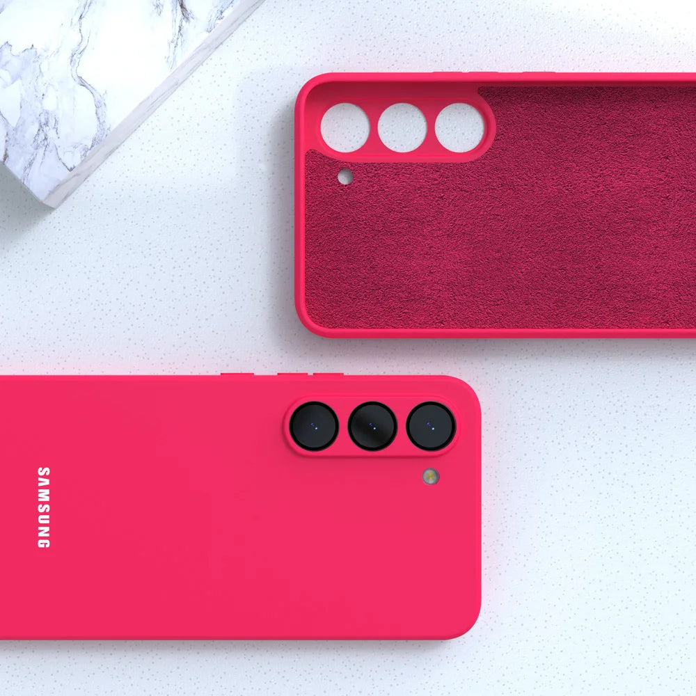Original For Samsung S26 S25 S24 Case Soft Liquid Silicone Phone Back Cover For Galaxy S26 S25 S24 S23 S22 S21 Plus Ultra FE