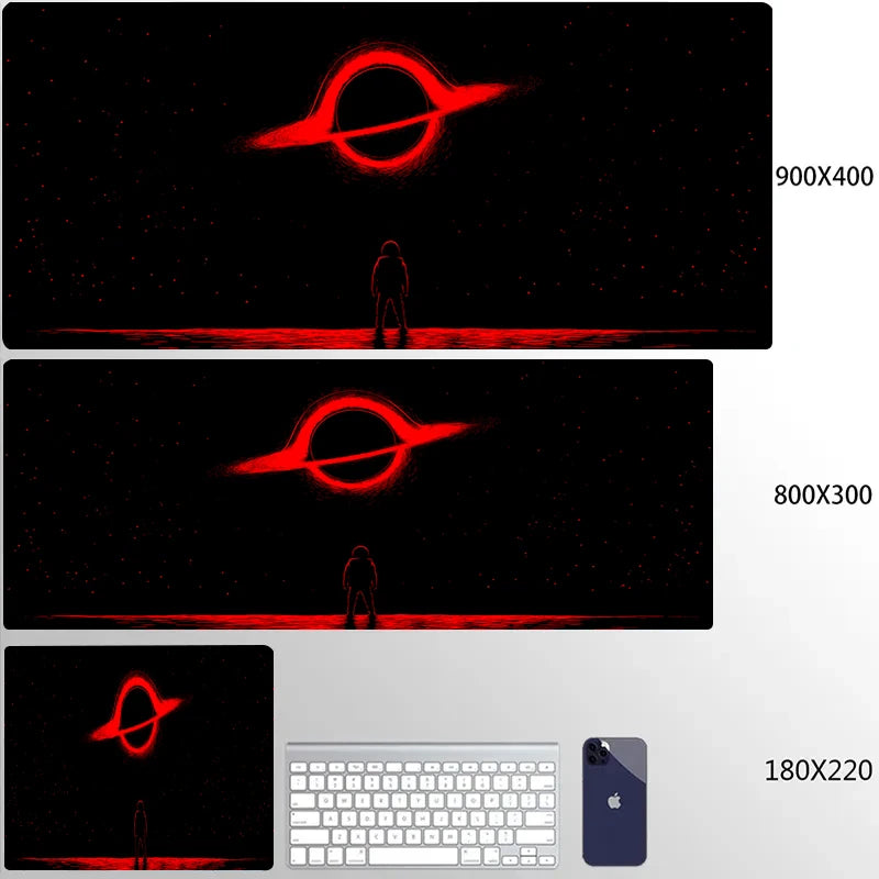 Universe Mouse Pad Gaming Astronaut Mousepad Keyboard Mats Space Desk Pads XXL 80x30cm Deskmat For Computer Mousepads Big Carpet