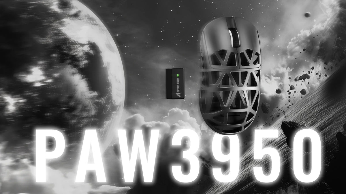 ATTACK SHARK R2 tri-mode programmable mouse, ultra-light magnesium alloy, PAW3950 42000 DPI optical sensor, 8000Hz polling rate