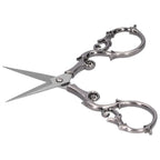 Portable Stainless Steel Retro Scissors Gourd Shape 4.3 Inch Embroidery Scissors Sewing Scissors Needlework Art