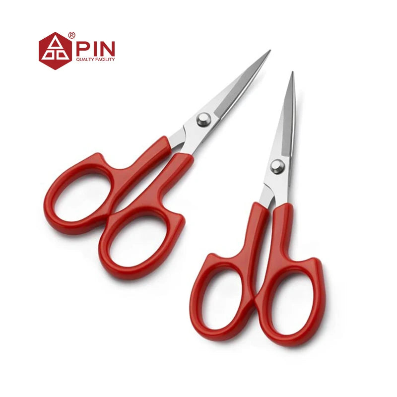 PIN 13cm/5.12inch Stainless Steel Embroidery Scissors - 2 Styles (Straight & Curved Head) for Sewing & Crafts Sewing Scissors