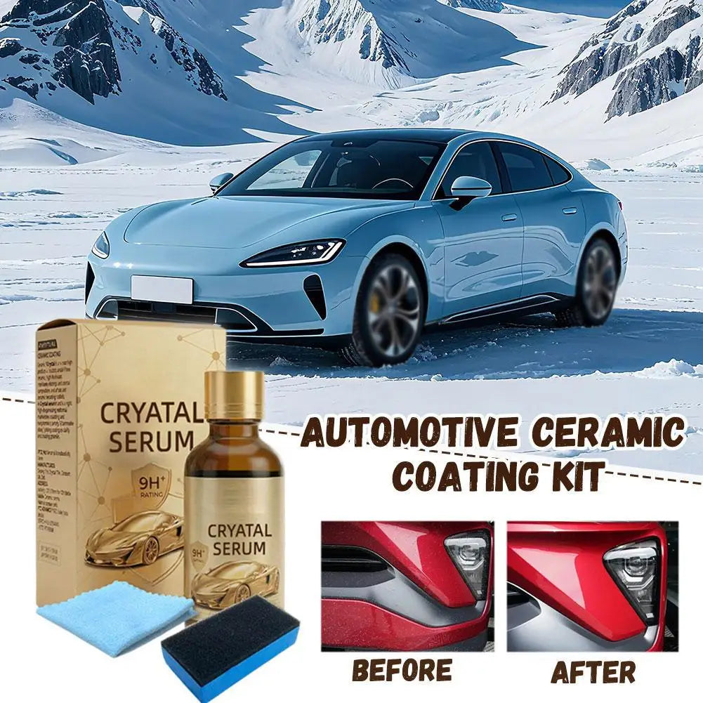 9H Ceramic Coating Kit for Car 100ml Graphene Crystal Serum Hydrophobic Anti Scratch High Gloss Paint Protection DIY
