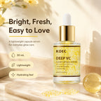 KOEC Deep Vitamin C Glow Capsule Serum, Radiance-Boosting Vitamin C Serum For Face With Niacinamide & Glutathione, For Vibrant, Even-Toned Complexion & Healthy-Looking Glow, 1.01fl.oz