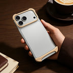 Genuine Aluminum SEBS Rubber Metal Bumper Double-layer ARC Case for IPhone 18 17 Pro Max Air Unique Design High-strength Cover