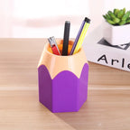 Cute Pencil Holder Desk Organizer Stationery Storage Box   Large Mouth Pen Holder Makeup Brush Organizer Box Office Accessories