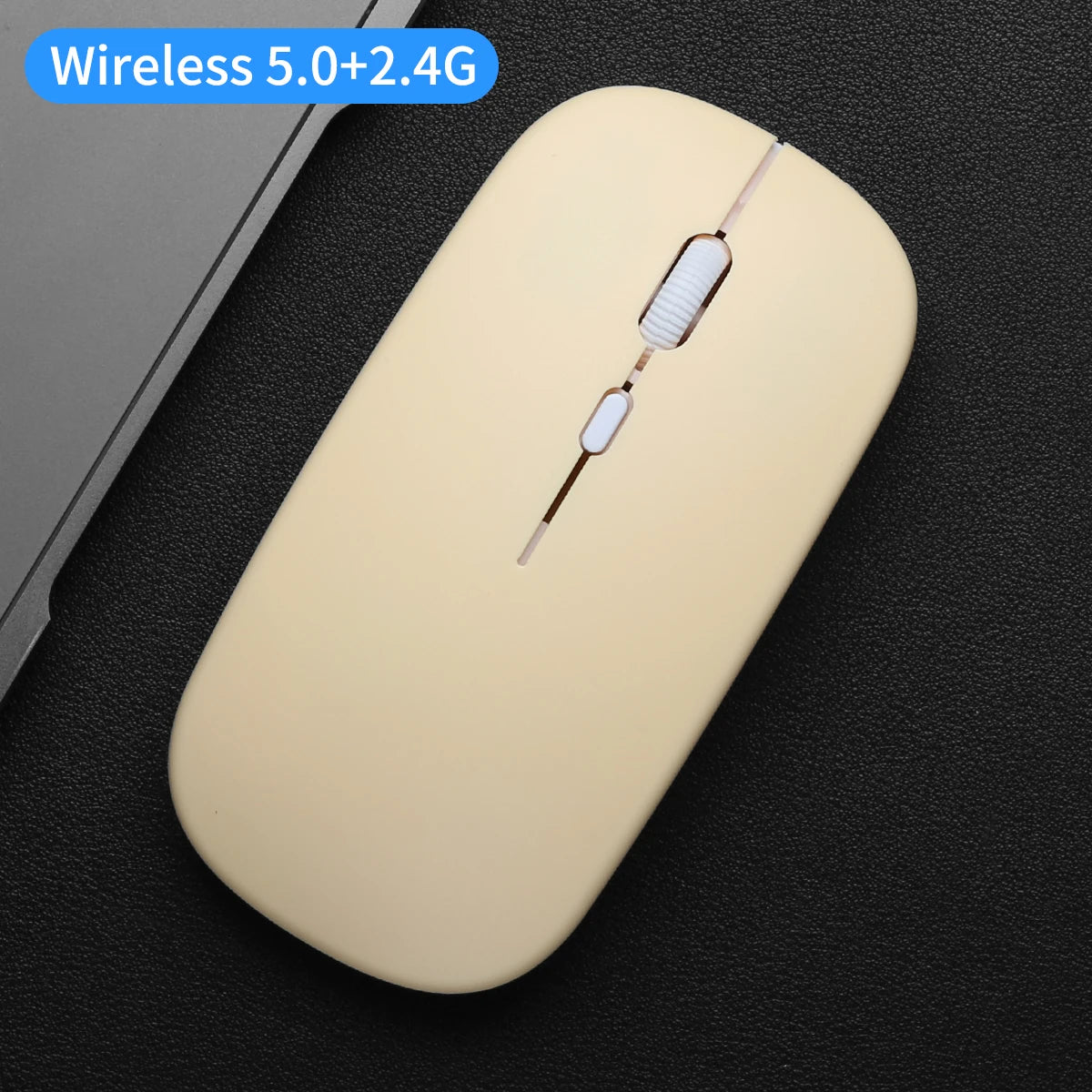 Wireless Mouse Dual Modes Bluetooth-compatibl 2.4G Portable Office Mouse for Laptop Notebook PC MacBook Battery Gaming Mouse