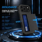 Case For iPhone 18 Pro Max 18 Pro 17 Pro Max 17 17e 16e Wallet Card Holder Slide Slot Slim Hard PC Heavy Duty Protective Cover