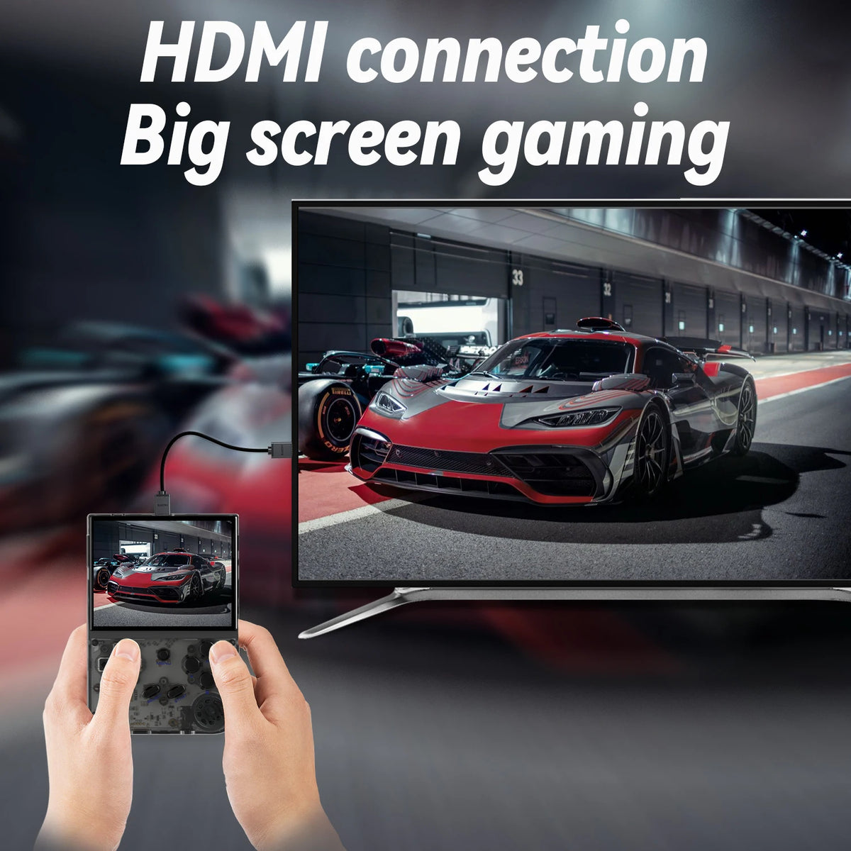 ANBERNIC RG35XX 2024 Retro Handheld Game Console Linux System HD TV Output 3.5 Inch IPS Screen 64G TF Card 5000+ Games 2600mA