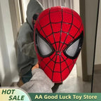 In Stock Miles Spider-Man 1:1 Scale Electronic Mask With Moving Glowing Eyes Ring Control Cosplay Toy Gift For Boys Gift