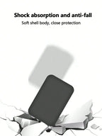 1Pcs Black TPU Charging Case Protector, Compatible With Apple's Original MagSafe Wireless Power Bank