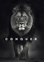Animal Motivation Poster Panther Lion Motivational Canvas Posters Prints Canvas Painting Focus Conquer Fearless Mural Wall Decor