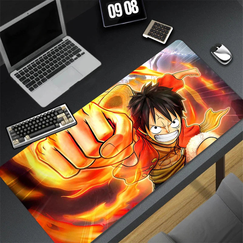 Mouse Pad Laptop Accessories Gamer Rug Japan Anime Luffy Keyboard Pad One Piece HD Print Desk Mat Office Carpet Gaming Mouse Mat