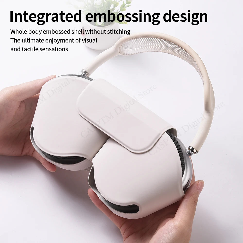 Luxury PU Headphones Cover For AirPods Max Case Anti-scratch Waterproof Protective Headset Cases For Apple AirPods Max Shell