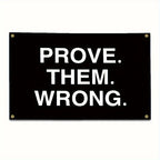 1pc Motivational Fitness Tapestry: Prove Them Wrong - 90x150cm (3x5ft) Inspirational Banner- Suitable for Home Gym, Man Cave,