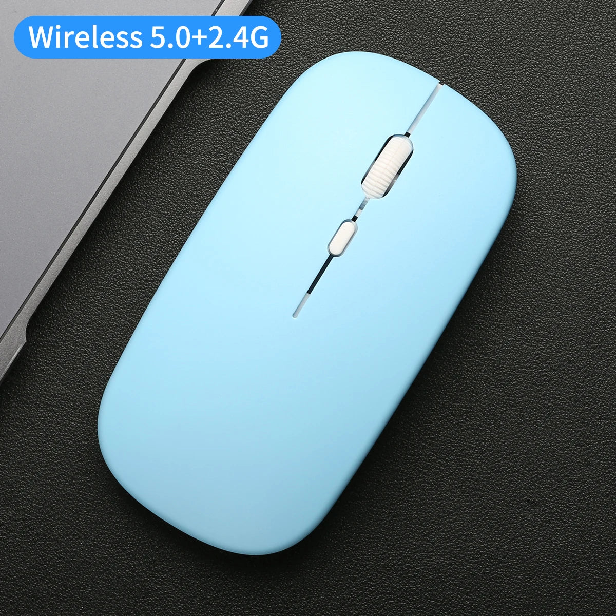 Wireless Mouse Dual Modes Bluetooth-compatibl 2.4G Portable Office Mouse for Laptop Notebook PC MacBook Battery Gaming Mouse