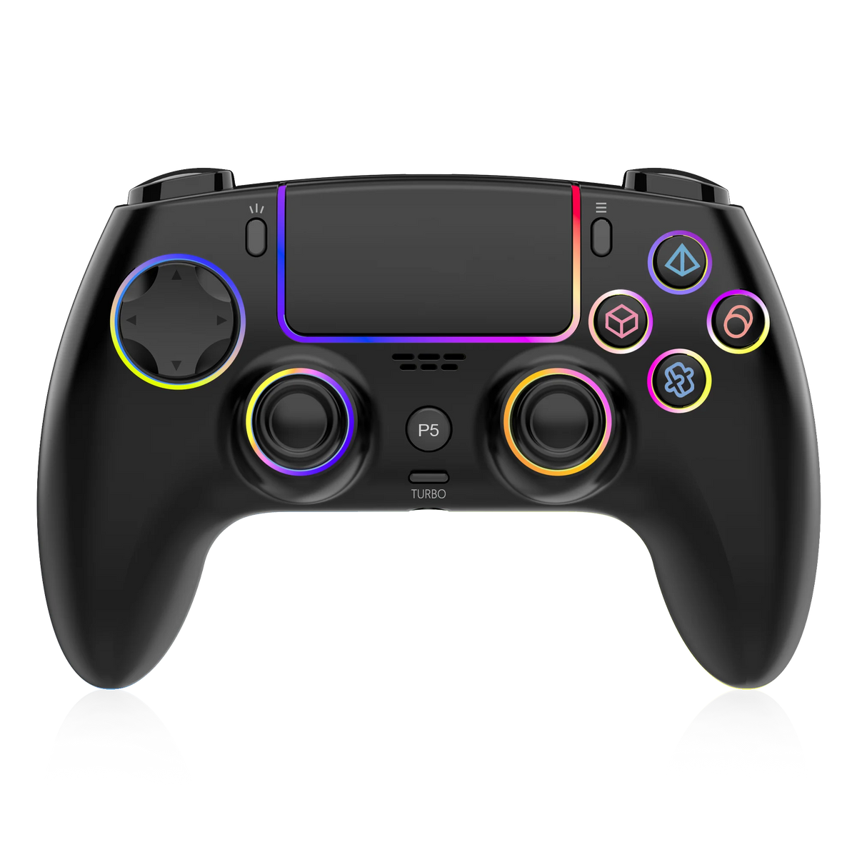 WITSURGE Hall Effect PS5 Controller,Wireless Anti-Drift Gamepad,Dual Hall Joysticks&Triggers,Macro Back Buttons,1500mAh, RGB
