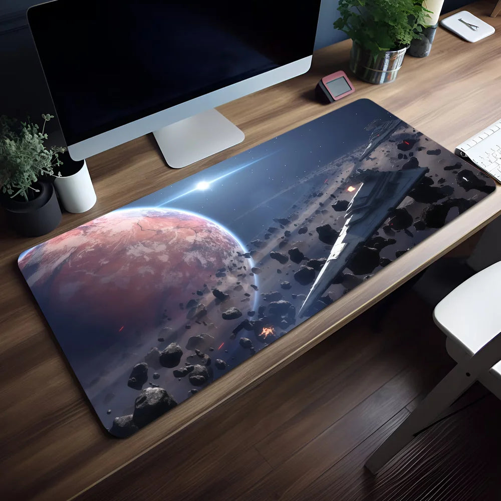 STAR Mouse Pad Non-slip Lockedge Space Office Student W-WARS Gaming Thickened Large Opera Writing Cushion MousePad