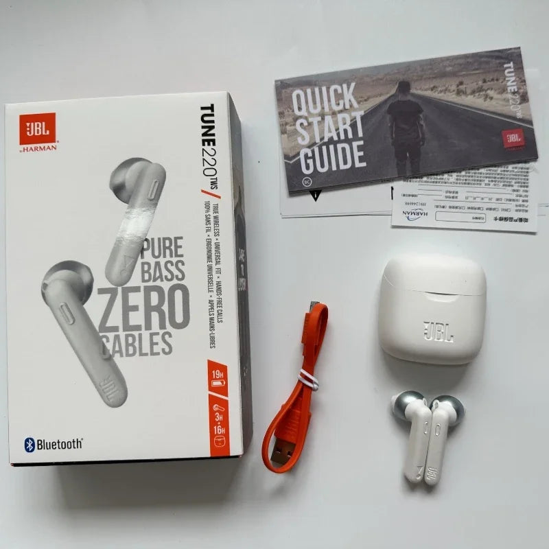 JBL Tune 220TWS True Wireless Bluetooth Earbuds with Bass Sound and Mic