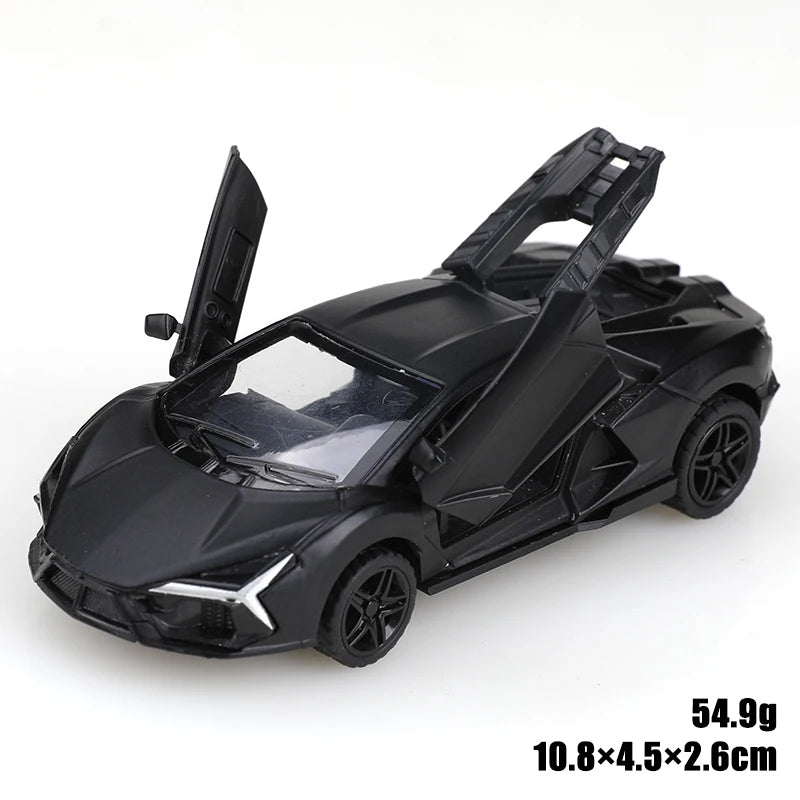 1:43 scale replica of the SVJ pullback alloy car model, children's toy, die-cast metal, pullback function.