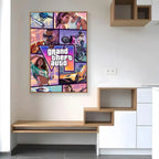 Hot Game G-Gta 6 Poster Paper Print Home Living Room Bedroom Entrance Bar Cafe Art Painting Decoration