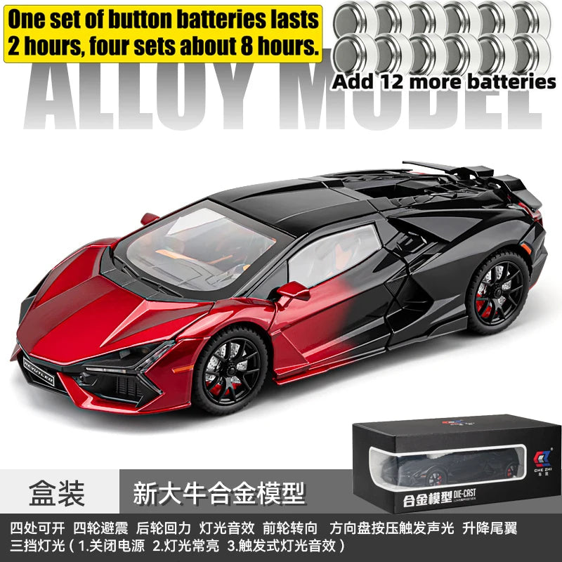 1:24 Lamborghini Revuelto Super Sports Car Alloy Metal Diecast Model Car Ornament Decoration Collectibles Kids Toy Birthday Gift