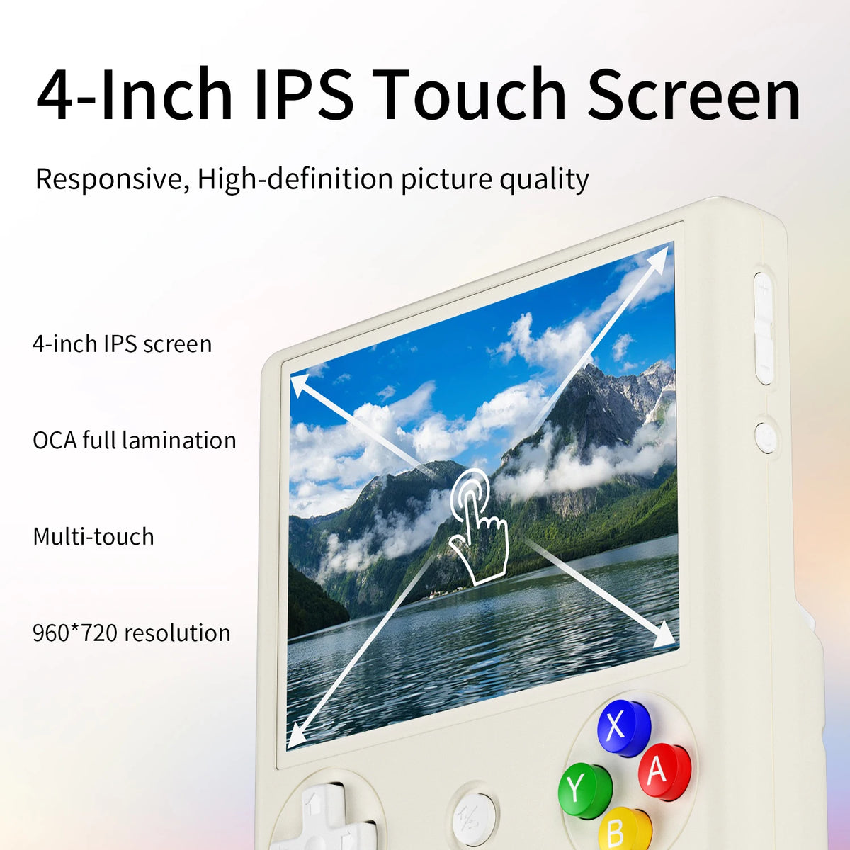 Anbernic RG406V Handheld Game Console 4’’ IPS Touch Screen Android 13 Unisoc T820 64-bit Game Player 5500mAh RGB Lightingernic
