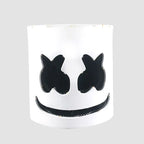 Fashion Luminous LED Mask DJ Costumes Accessories Glow Supplies Neon Light Marshmallow  Mask For Music Festival Nightclub Dance