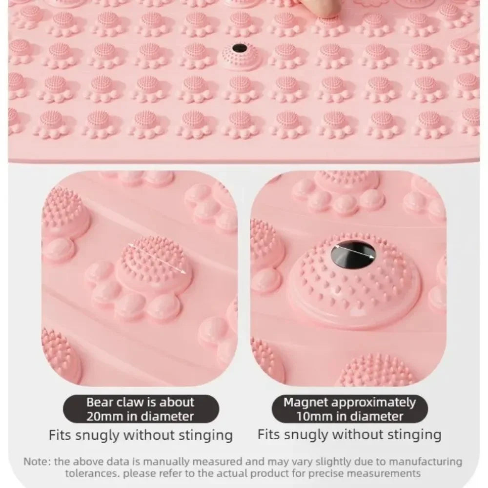 Magnetic Foot Massage Mat Silicone Acupressure Pad Pain Relief Circulation Relaxation Exercise Plantar Foot Care Tools