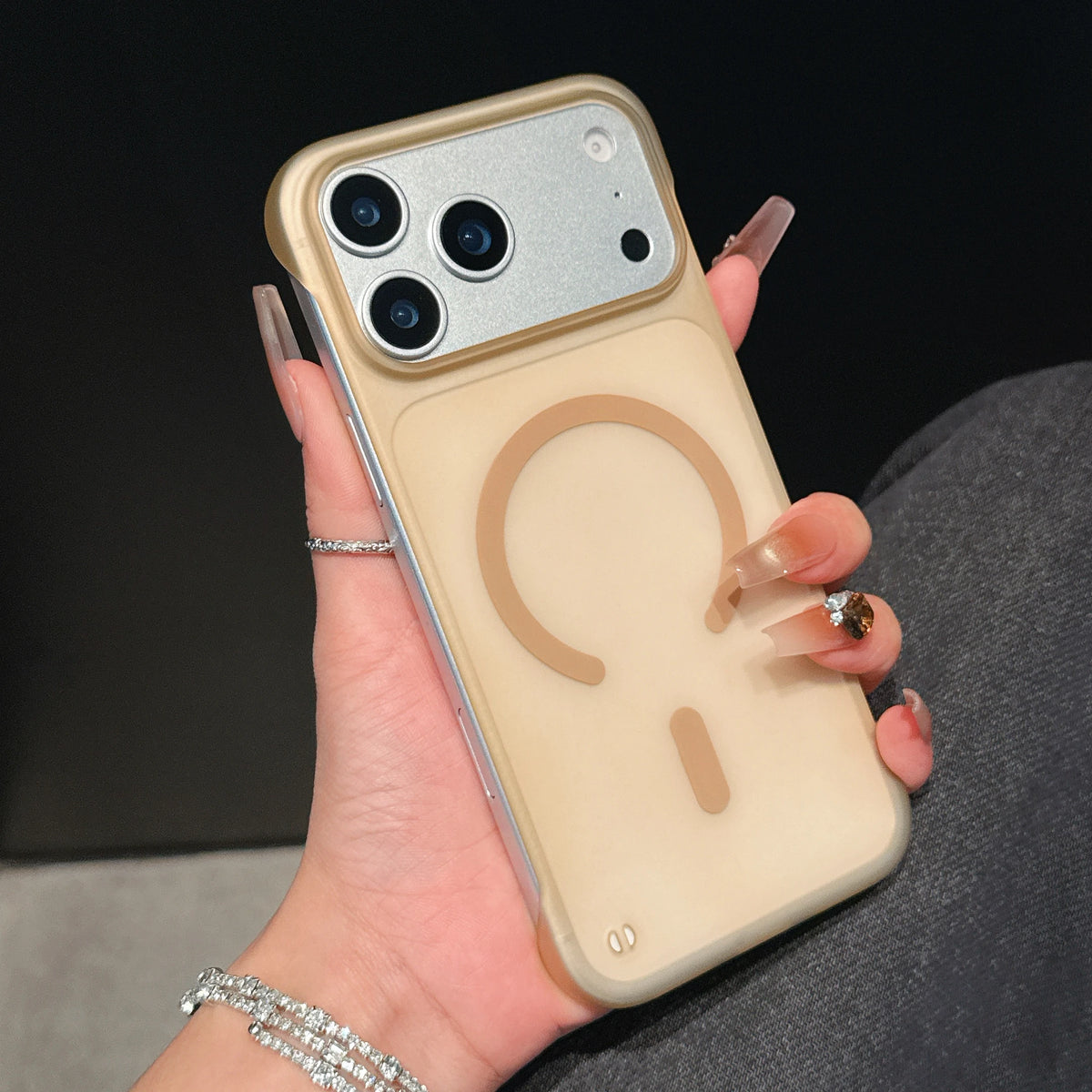 Ultra Thin Frameless Phone Case For iPhone 18 17 Pro Max Air 14 15 Plus 13 12 16 Pro For Magsefa Magnetic Matte Protection Cover
