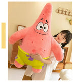 35-100CM SpongeBob Doll SquarePants Patrick Star Plush Anime Cartoon Toy Soft Cute Stuffed Collection Children's Birthday Gift