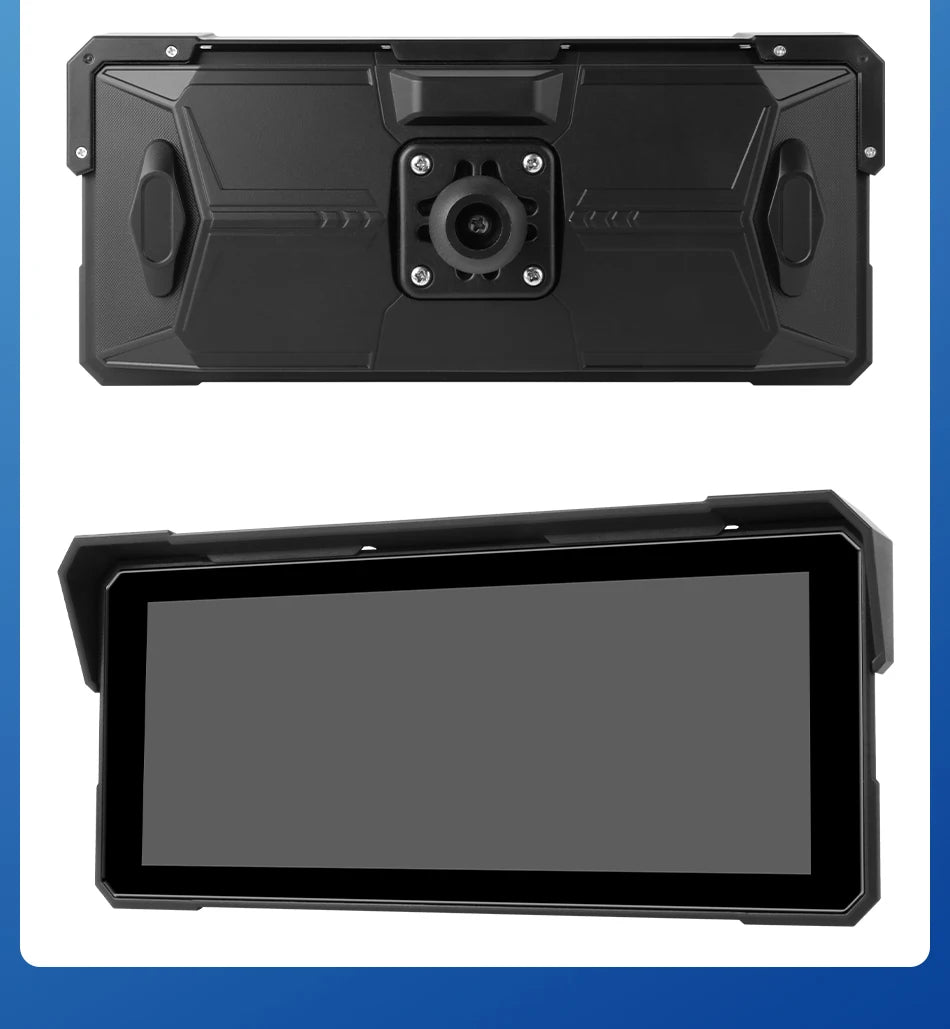 Jansite Portable 8.1 inch IP67 Waterproof Motorcycle 4K DVR GPS Navigation Wireless Carplay Android Auto Moto Recorder Monitor