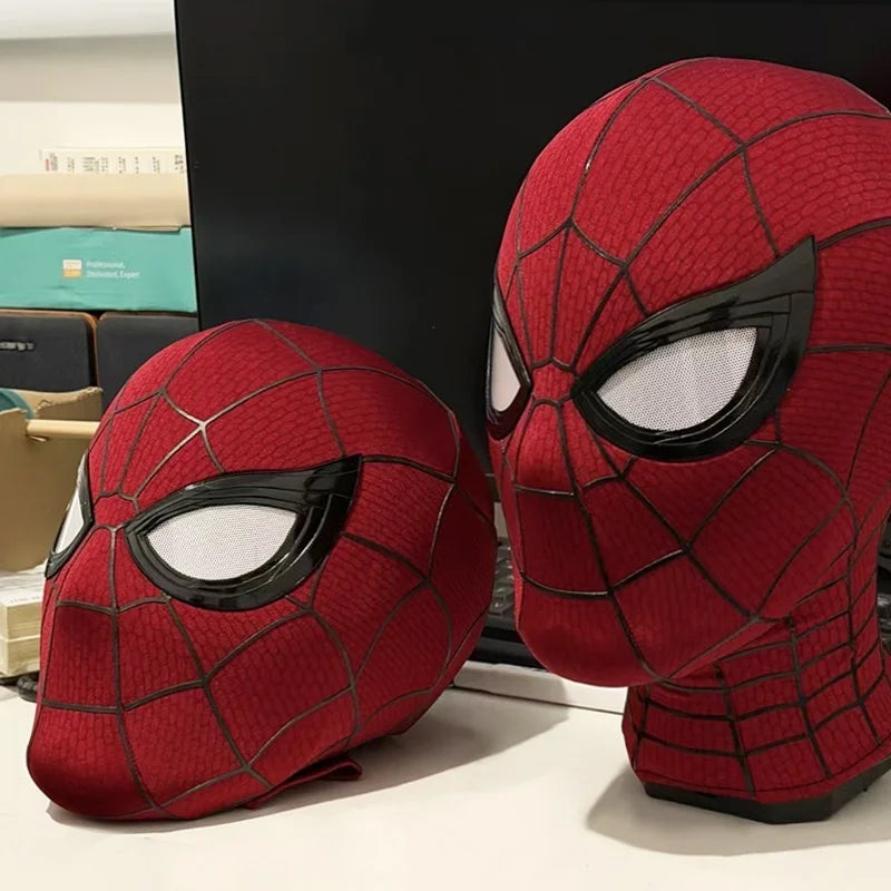 SpiderMan Brand New Day Adult Cosplay Mask with Magnetic Back Cover 3D Webbing Strips Resin Faceshell Cosplay Helmet