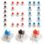 150PCS Switch for Keyboard 3Pin Dustproof Linear Tactile Clicky Silent Switches for MX Mechanical Keyboards Gaming Switch DIY