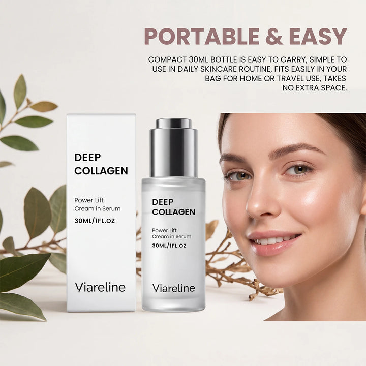 Collagen Face Serum With Hyaluronic Acid for Hydrating and Firming Skin