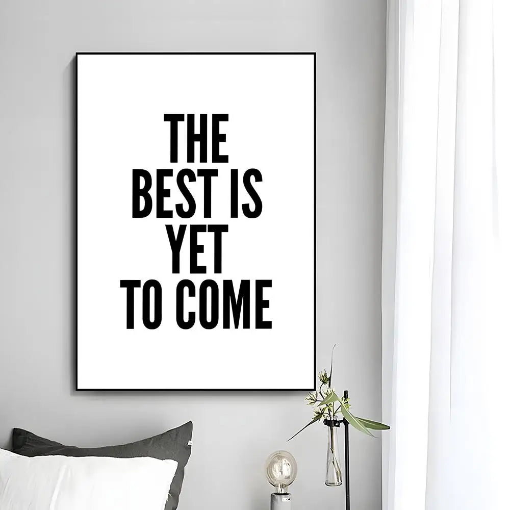Minimalist Text Inspirational Poster Wall Art Print Poster Decorative Mural Home Decor Gift Unframed