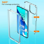 360 Full Body Silicone Case for Xiaomi Redmi 13 4G 13C 12C 10C 9A 9C Note 13 12 11 10 9 Pro Max 5G Shockproof PC Hard Cover Coqu