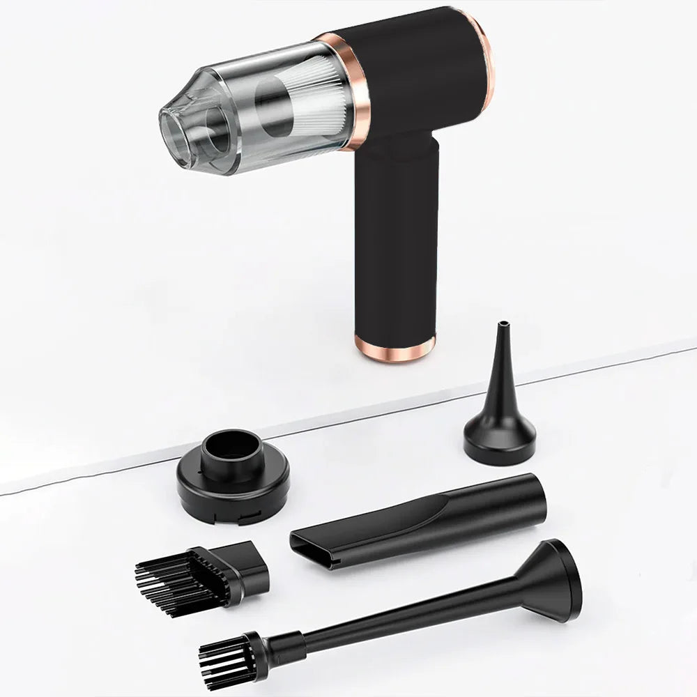 Car Vacuum Cleaner Strong Suction Cleaning Mini Machine Portable Wireless Handheld Blower Machine Air Duster for Home Appliances