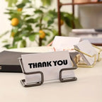 1pc Office Desk Card Holder, Cute Golden Card Storage Box, And Male And Female Office Desk Accessories,stainless steel material.