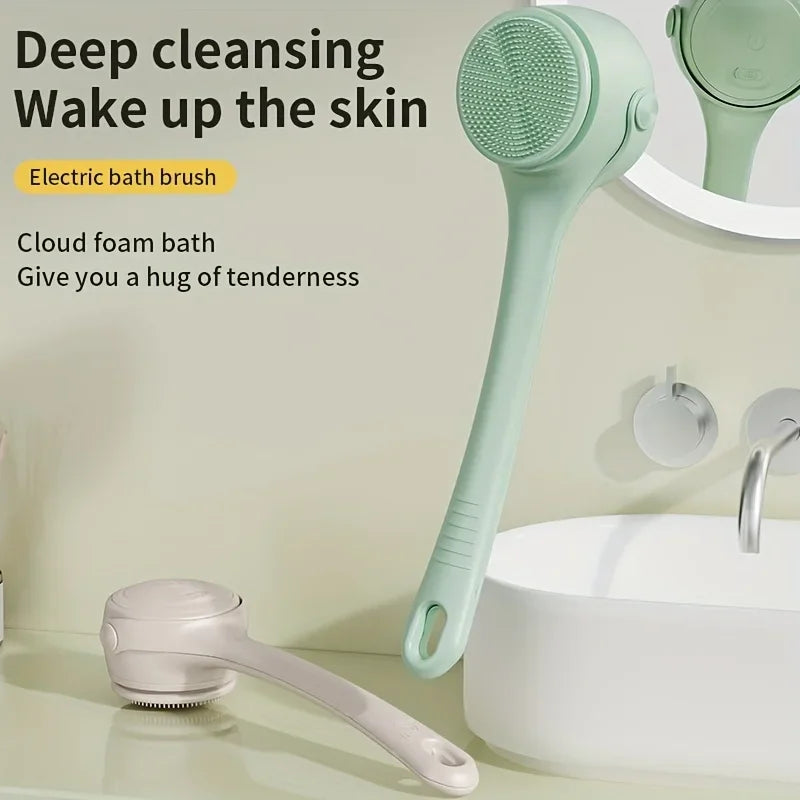 Electric Rotating Bath Brush with 4 Heads