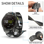 22mm 26mm QuickFit Nylon Loop Strap For Garmin Tactix 7 AMOLED Delta Bravo Band For Garmin Fenix 7X 6 PRO 5 3 Braided Watchbands